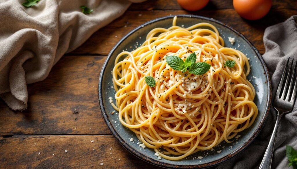 Questo ingrediente nella pasta cacio e uova cambia sapore e rende il piatto ancora più gustoso