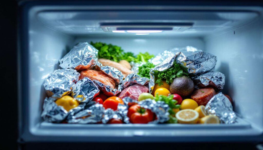 Carta stagnola nel congelatore: come preserva gli alimenti più freschi per molto più tempo