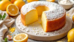 Torta soffice al limone senza latte né burro, farcita con crema agrumata