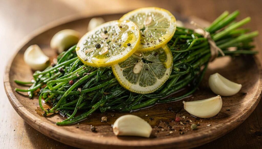 Agretti in padella con aglio e limone, il contorno primaverile pronto in 8 minuti