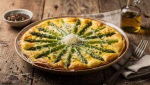 La frittata di asparagi e parmigiano che in Emilia si prepara così da sempre